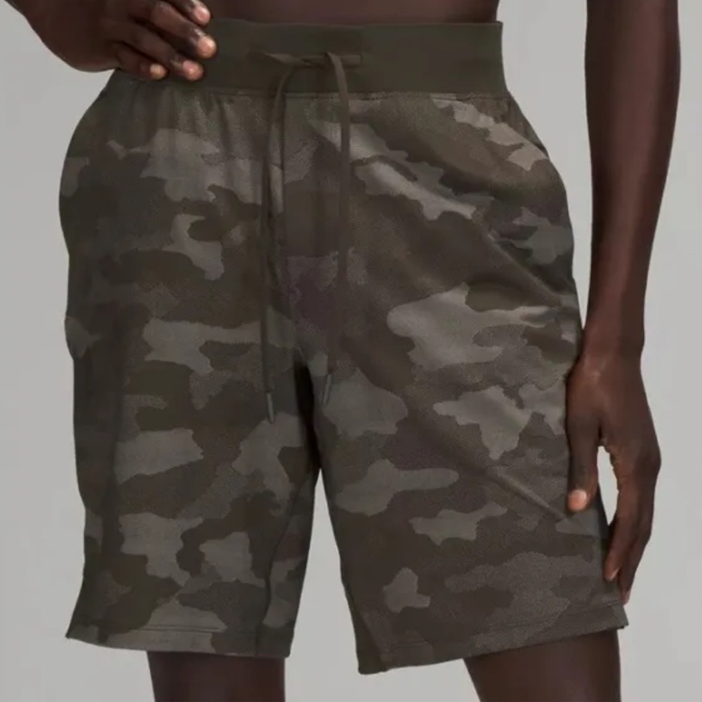 Lululemon - Camouflage Print Drawstring Shorts - Picture 2 of 5